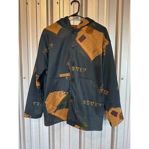 Avant Garde x Japanese Brands All Over Print Jacket Hooded Size Medium‎
